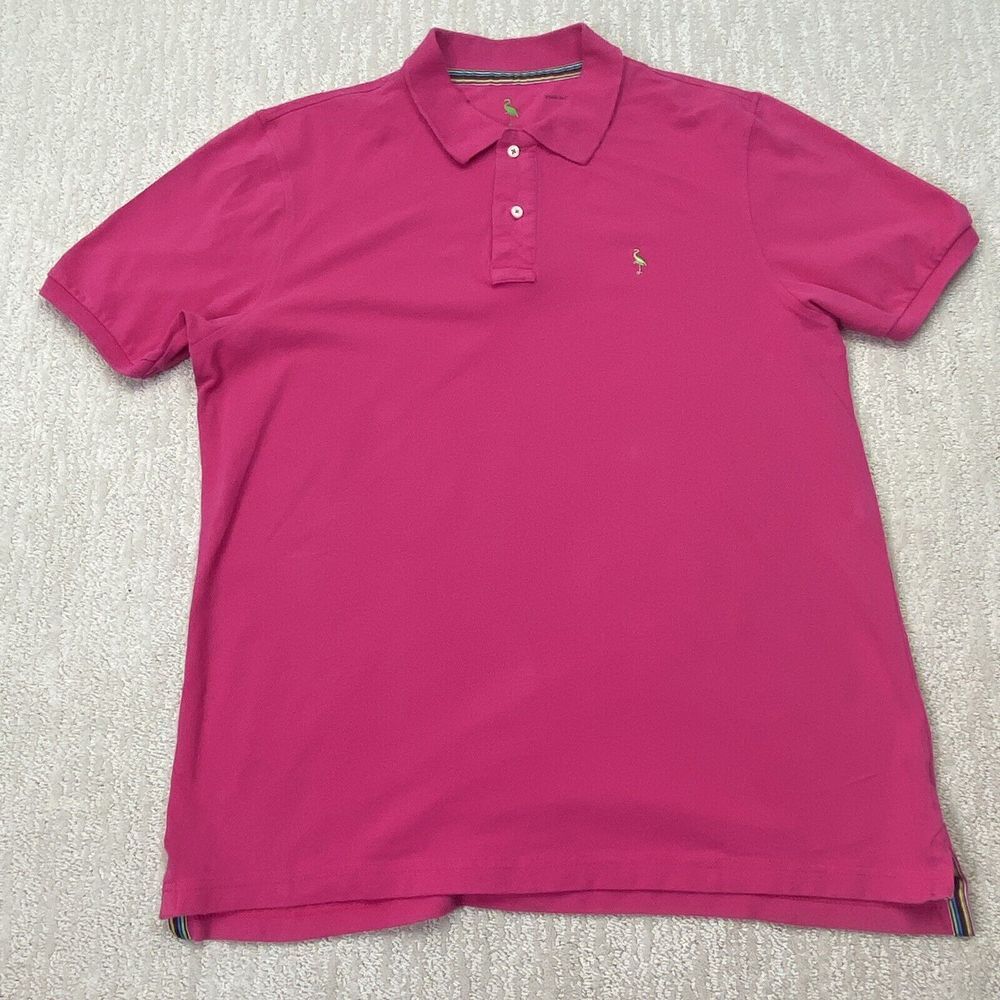 Tailorbyrd Polo Shirt Mens‎ Large Pink Short Sleeve Knit